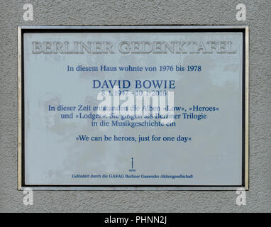 Wohnhaus David Bowie, Hauptstrasse, Schöneberg, Berlin, Deutschland Stockfoto