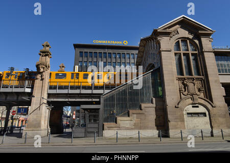 U2, U-Bahn, Bahnhof, Tempelhof-Schoeneberg Buelowstrasse, Schöneberg, Berlin, Deutschland Stockfoto