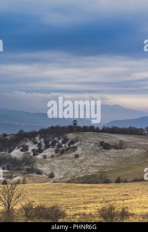 Mittelböhmische Hochland in der Nähe von Ústí nad Labem Stockfoto