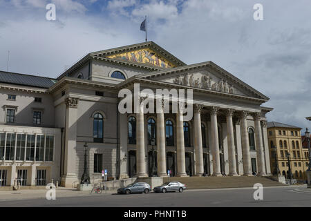 Nationaltheater, Max-Joseph-Platz, Muenchen, Bayern, Deutschland Stockfoto