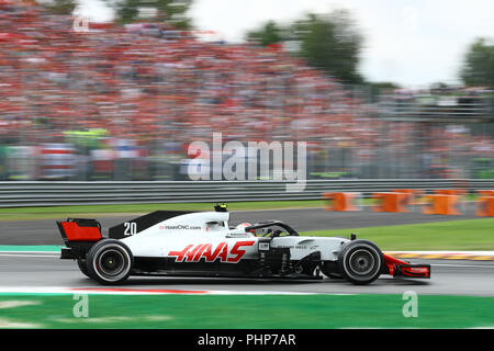 Monza, Italien. 2. September 2018. Kevin Magnussen von Dänemark und Haas F1 Team auf die Spur während der Formel Eins Grand Prix von Italien: Marco Canoniero/Alamy leben Nachrichten Stockfoto
