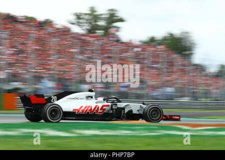 Monza, Italien. 2. September 2018. Kevin Magnussen von Dänemark und Haas F1 Team auf die Spur während der Formel Eins Grand Prix von Italien: Marco Canoniero/Alamy leben Nachrichten Stockfoto