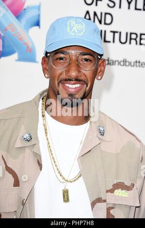 Berlin, Deutschland. 02 Sep, 2018. Jérôme Boateng auf der Bread & Butter von Zalando 2018 in der Arena Berlin. Berlin, 02.09.2018 | Verwendung der weltweiten Kredit: dpa/Alamy leben Nachrichten Stockfoto