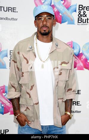 Berlin, Deutschland. 02 Sep, 2018. Jérôme Boateng auf der Bread & Butter von Zalando 2018 in der Arena Berlin. Berlin, 02.09.2018 | Verwendung der weltweiten Kredit: dpa/Alamy leben Nachrichten Stockfoto