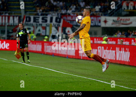 Turin, Italien. 31 Aug, 2018. Fußball, Serie A TIM Meisterschaft 2018-19 ac mailand gegen AS Roma 2-1 dargestellt: KOLAROV Brust Credit: Unabhängige Fotoagentur/Alamy leben Nachrichten Stockfoto