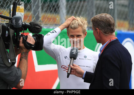 Monza, Italien. 2. September 2018. Formel 1 Grand Prix von Italien, Race Day; Alfa Romeo Sauber F1 Team, Marcus Ericsson Credit: Aktion Plus Sport Bilder/Alamy leben Nachrichten Stockfoto