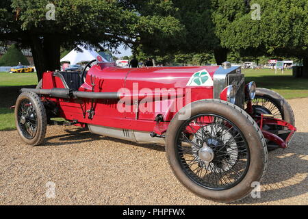 Alfa Romeo RL Targa Florio (1924) Concours von Eleganz 2018 (Vorschau), 31. August 2018. Hampton Court Palace, London, UK, Europa Stockfoto