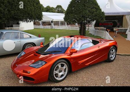 McLaren F1, Concours von Eleganz 2018 (Vorschau), 31. August 2018. Hampton Court Palace, London, UK, Europa Stockfoto