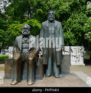 Berlin; Deutschland; memorial Marx, Engels; Stockfoto