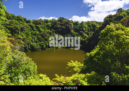 See vulkanischen Ursprungs in waimangu Stockfoto