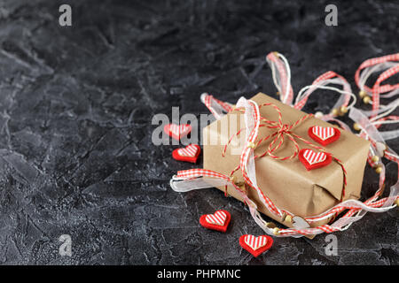 Handwerk Papier Geschenkboxen Stockfoto