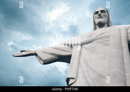 Christus der Erlöser (Cristo Redentor) Statue in Rio de Janeiro, Brasilien Stockfoto