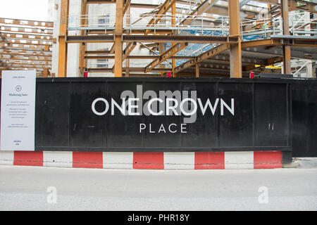 Eine Krone, Wilson Street, London, EC2, UK Stockfoto