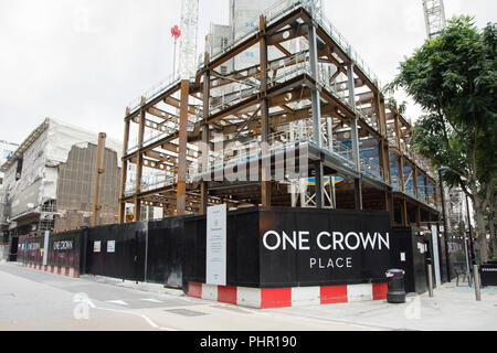 Eine Krone, Wilson Street, London, EC2, UK Stockfoto