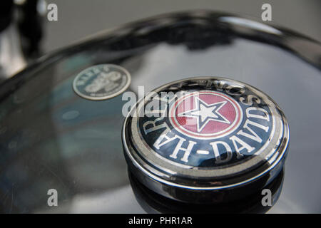 Harley-Davidson Sportster 883 R Motorrad, London, UK Stockfoto