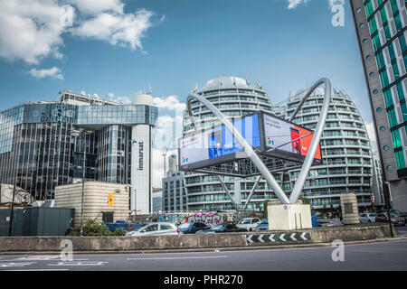 Inmarsat Büros auf der alten Straße, Kreisverkehr, London, UK Stockfoto