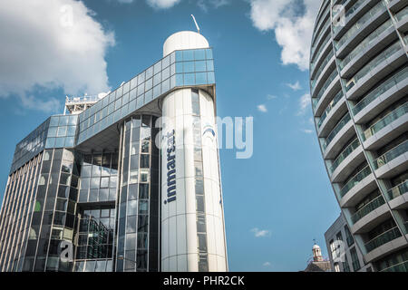 Inmarsat Büros auf der alten Straße Kreisverkehr, London, UK Stockfoto