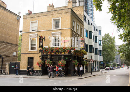 Die Artillerie Arme, Bunhill Row, London, EC1, UK Stockfoto