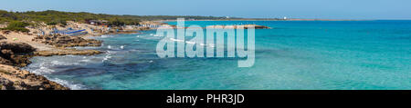 Strand Punta della Suina, Salento, Italien Stockfoto