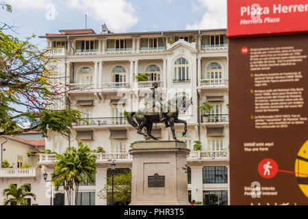 Eine typische Ansicht in Panama City in Panama. Stockfoto