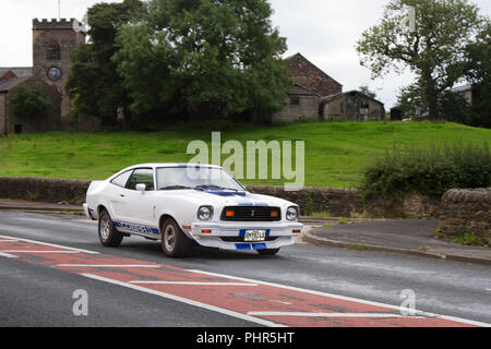 1998 90s American USA Ford Mustang Cobra V8 im Hoghton Tower Classic, Veteran, Jahrgang, restauriert, super Auto Show, VEREINIGTES KÖNIGREICH Stockfoto