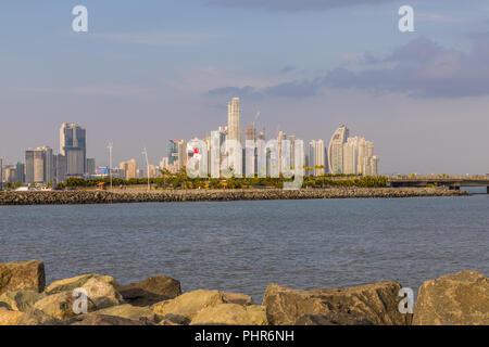 Eine typische Ansicht in Panama City in Panama. Stockfoto