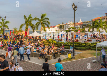 Eine typische Ansicht in Panama City in Panama. Stockfoto