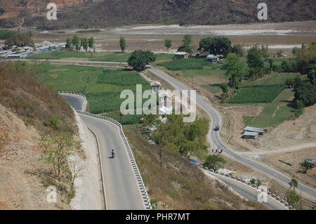 Entlang der Autobahn, Sindhuli, Nepal Stockfoto