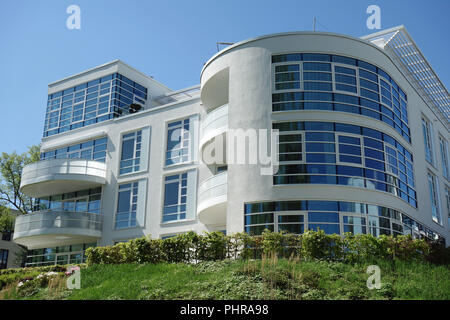 Unterbringung auf der Alster in Hamburg. Stockfoto
