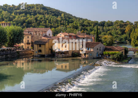 Valeggio sul Mincio, Borghetto, Venetien, Gardasee, Italien, Europa Stockfoto