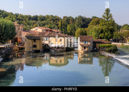 Valeggio sul Mincio, Borghetto, Venetien, Gardasee, Italien, Europa Stockfoto