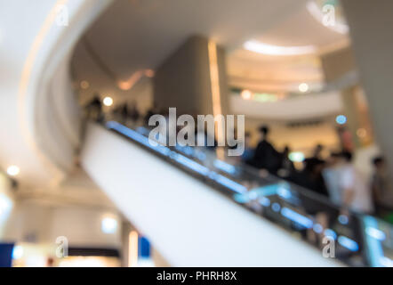 Defokussiertem Hintergrund Bild der Shopping Mall Stockfoto