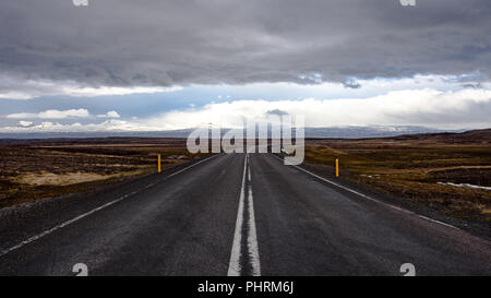 Der Ring Road, Route 1, Hringvegur im Nordosten Islands Stockfoto