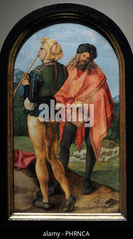 Albrecht Dürer (1471-1528). Der deutsche Maler und Grafiker. Piper und Drummer, Ca., 1503-1504. Wallraf-Richartz-Museum. Köln. Deutschland. Stockfoto