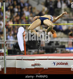Nicola McDermott in Aktion während der AG Memorial Van Damme Diamond League 2018 König-Baudouin-Stadion in Brüssel Belgien am 31. August 2018. GlennSports. Stockfoto