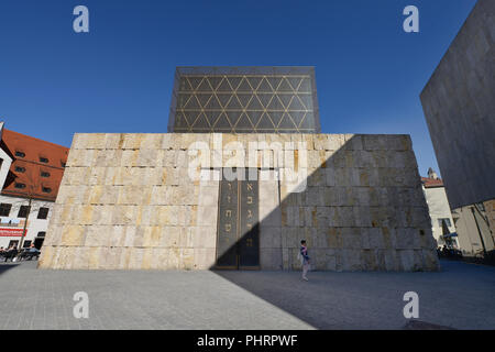 Hauptsynagoge Ohel Jakob, Juedisches Zentrum, Sankt-Jakobs-Platz, Muenchen, Bayern, Deutschland Stockfoto