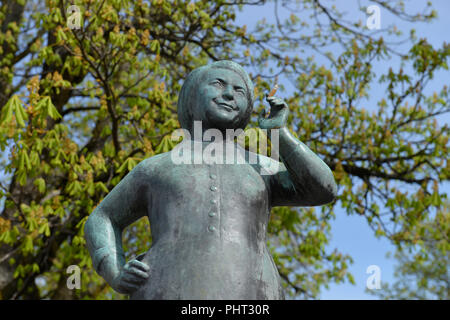 Die liesl-karlstadt-Brunnen, Viktualienmakt, Muenchen, Bayern, Deutschland Stockfoto