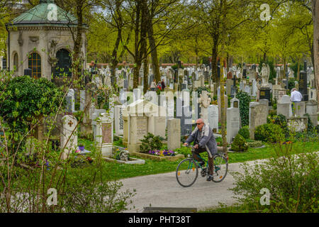 Nordfriedhof, Ungererstraße, Muenchen, Bayern, Deutschland Stockfoto