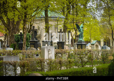 Nordfriedhof, Ungererstraße, Muenchen, Bayern, Deutschland Stockfoto