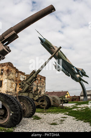 Air Military Museum in Turanj, Kroatien Stockfoto