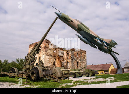 Air Military Museum in Turanj, Kroatien Stockfoto