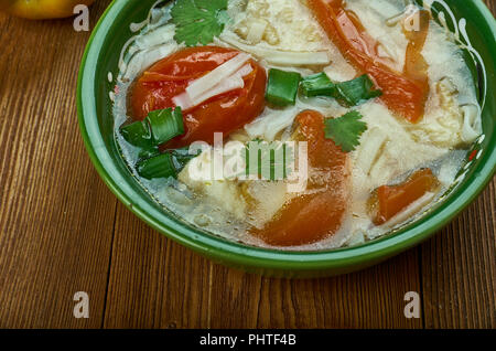 Turkmen Fisch shorba Stockfoto