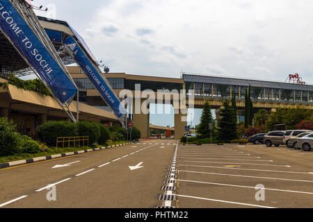 Sochi, Russland - 29. 2018. Ein Adler International Airport Stockfoto