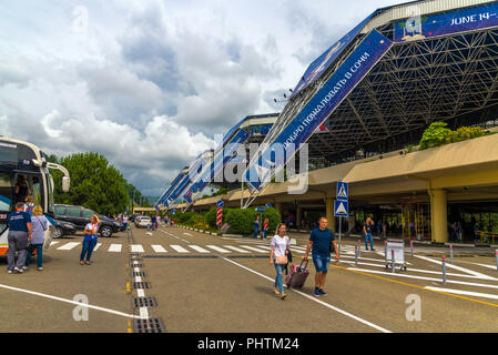 Sochi, Russland - 29. 2018. Ein Adler International Airport Stockfoto