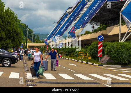 Sochi, Russland - 29. 2018. Ein Adler International Airport Stockfoto