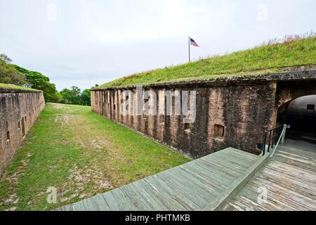 Das historische Fort Barrancas am Naval Air Station Pensacola Stockfoto