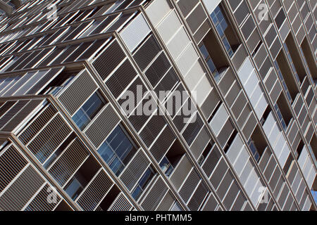 Detail der Turm in der Nachbarschaft von Poblenou, Barcelona, Spanien. Stockfoto