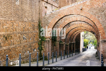 Clivus Scauri in Rom Stockfoto