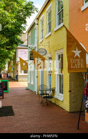 Caroline Street, Fredericksburg, Virginia Stockfoto