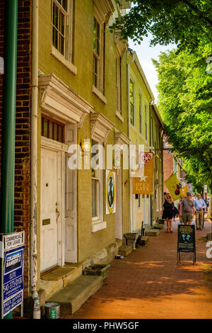 Caroline Street, Fredericksburg, Virginia Stockfoto